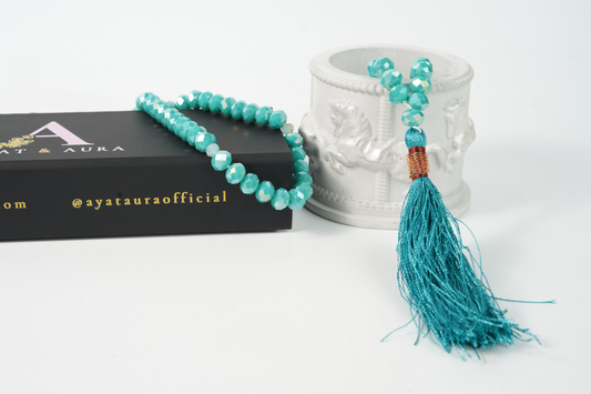 Alternate studio shot highlighting facets and tassel.