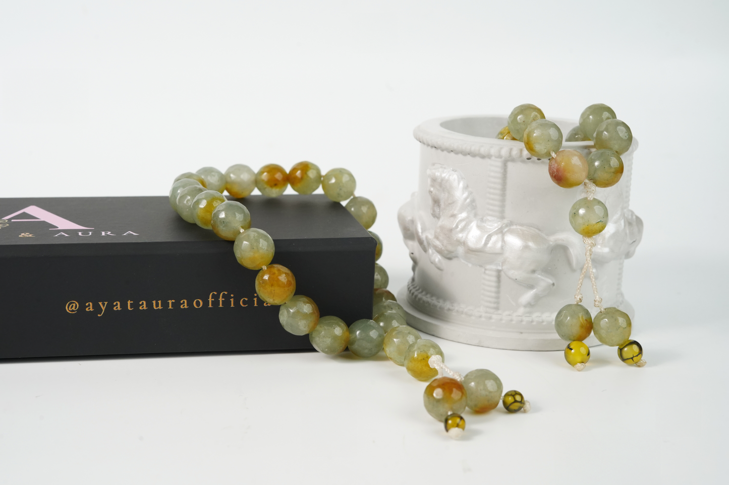 Alternate studio shot highlighting facets and cord