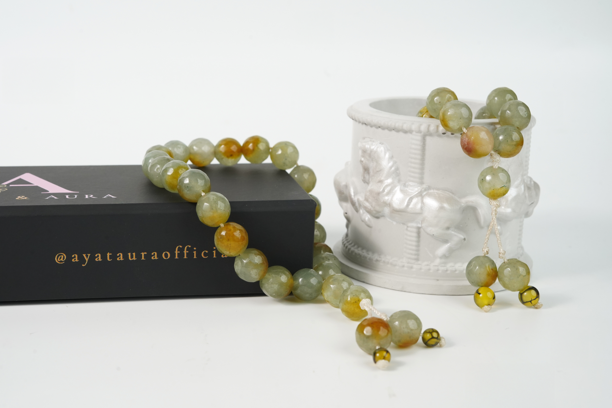 Alternate studio shot highlighting facets and cord